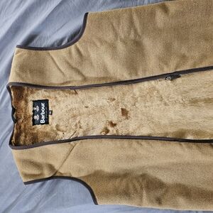 Barbour Tan Fleece Vest
